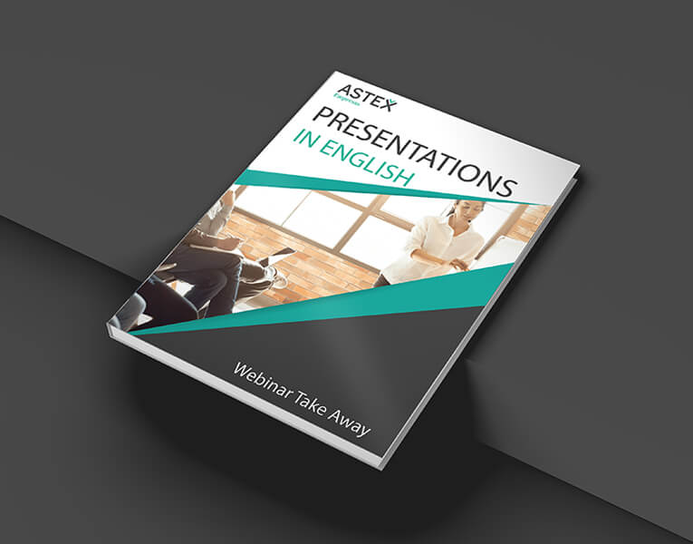 Guía Presentations in English 1 Presentations in english Take Away