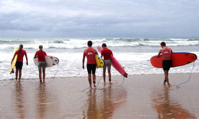 Biarritz curso de francés y surf